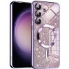 Techsuit Luxury Glitter MagSafe puzdro pre Samsung Galaxy S23 FE – svetlofialové Techsuit Luxury Glitter MagSafe puzdro pre Samsung Galaxy S23 FE – svetlofialové