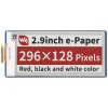 Waveshare 2.9inch E-Paper E-Ink Display Module (B) for Raspberry Pi Pico, 296×128, Red / Black / White, SPI Waveshare 2.9inch E-Paper E-Ink Display Module (B) for Raspberry Pi Pico, 296×128, Red / Black / White, SPI