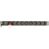 Gembird PDU 8 zásuviek, C14, 1U, 10 A, 3m Gembird PDU 8 zásuviek, C14, 1U, 10 A, 3m