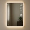 LED zrkadlo do kúpeľne obdĺžnikové 600x800 3 farby svetla, funkcia proti zahmlievaniu LED zrkadlo do kúpeľne obdĺžnikové 600x800 3 farby svetla, funkcia proti zahmlievaniu