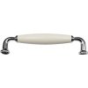 AQUALINE - FAVOLO kovová úchytka, 142/128, chróm/biela PR2212 AQUALINE - FAVOLO kovová úchytka, 142/128, chróm/biela PR2212