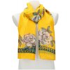 Cashmere Dámska letná šatka / šál 179x100 cm žltá s kvetmi Cashmere Dámska letná šatka / šál 179x100 cm žltá s kvetmi
