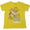 Chlapčenské tričko krátky rukáv PAW PATROL RUBBLE žlté (farba: žltá) Chlapčenské tričko krátky rukáv PAW PATROL RUBBLE žlté (farba: žltá)
