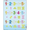 Larsen Puzzle Čísla 1-5 s grafickými znaky Larsen Puzzle Čísla 1-5 s grafickými znaky