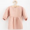 Dojčenské mušelínové šaty New Baby Comfort clothes ružová, veľ. 80 (9-12m)