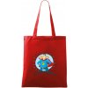 Ocko superman - dievča a dievča - Taška bavlnená - 42 x 38 cm ( Červená ) Ocko superman - dievča a dievča - Taška bavlnená - 42 x 38 cm ( Červená )