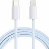 AppleKing opletený dátový a nabíjací kábel PD 20W USB-C / Lightning pre iPhone / iPad / iPod / AirPods - 1 m - modrý - možnosť vrátiť tovar ZADARMO do 30tich dní AppleKing opletený dátový a nabíjací kábel PD 20W USB-C / Lightning pre iPhone / iPad / iPod / AirPods - 1 m - modrý - možnosť vrátiť tovar ZADARMO do 30tich dní