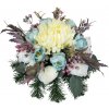 Smútočný aranžmán betonka umelé ruže, pivonky, chryzantémy a doplnky Ø 30cm x 20cm Smútočný aranžmán betonka umelé ruže, pivonky, chryzantémy a doplnky Ø 30cm x 20cm