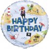 Fóliový balonek kruh Happy Birthday Piráti 46 cm Fóliový balonek kruh Happy Birthday Piráti 46 cm