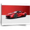 Sablio Obraz Ferrari na červeno-bielej - 150x110 cm Sablio Obraz Ferrari na červeno-bielej - 150x110 cm