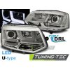 Tuning-tec Predné svetlomety U-LED LIGHT CHROME pasujú na VW T5 2010-2015