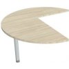Doplnkový stôl Flex, ľavý, 120x75,5x(80x60) cm, agát/kov Doplnkový stôl Flex, ľavý, 120x75,5x(80x60) cm, agát/kov