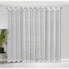 Design 91, Hotová záclona Noelia biela s krúžkami - jemné prúžky s lesklou niťou, š. 3 m x d. 2,5 m Design 91, Hotová záclona Noelia biela s krúžkami - jemné prúžky s lesklou niťou, š. 3 m x d. 2,5 m