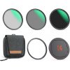 K&F Concept Sada magnetických filtrov objektívu 77 mm CPL+ND8+ND64+magnetický adaptérový krúžok+magnetický kryt objektívu 41721 K&F Concept Sada magnetických filtrov objektívu 77 mm CPL+ND8+ND64+magnetický adaptérový krúžok+magnetický kryt objektívu 41721