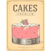 Ceduľa Premium Quality - Cakes Premium 30cm x 20cm Plechová tabuľa Ceduľa Premium Quality - Cakes Premium 30cm x 20cm Plechová tabuľa