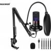 Neewer Sada Kondenzátorový Mikrofon s Osvětlením a Flexibilním Držákem 4v1 ASMR Plug&Play Neewer Sada Kondenzátorový Mikrofon s Osvětlením a Flexibilním Držákem 4v1 ASMR Plug&Play
