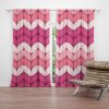 Sablio Záves Striedajúce ružové pletenie: 2 ks 140x250 cm Sablio Záves Striedajúce ružové pletenie: 2 ks 140x250 cm