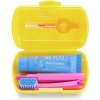 Curaprox cestovný - Set zubná kefka + CPS medzizubné kefky 2 ks + zubná pasta 10 ml - žltý Curaprox cestovný - Set zubná kefka + CPS medzizubné kefky 2 ks + zubná pasta 10 ml - žltý