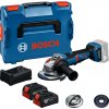 Bosch Akumulátorová uhlová brúska GWS 18V-11 PS Professional, 125 mm, L-Boxx, 2x aku 5 Ah 06019N4302 Bosch Akumulátorová uhlová brúska GWS 18V-11 PS Professional, 125 mm, L-Boxx, 2x aku 5 Ah 06019N4302