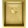 Mexen Trixo, 1-komorový nerezový drez 370 x 440 mm, brúsená zlatá, vzor voština, 6412371000-55HC Mexen Trixo, 1-komorový nerezový drez 370 x 440 mm, brúsená zlatá, vzor voština, 6412371000-55HC