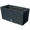Prosperplast Kvetináč 39,5 x 18 x 19,5 cm plast sivý