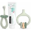 Suavinex Baby & Kids Suavinex Baby Training Toothbrush zubná kefka 1 ks + Suavinex Gum Massager hryzadielko 1 ks + Baby & Kids zubná pasta s jahodovou príchuťou 50 ml Suavinex Baby & Kids Suavinex Baby Training Toothbrush zubná kefka 1 ks + Suavinex Gum Massager hryzadielko 1 ks + Baby & Kids zubná pasta s jahodovou príchuťou 50 ml