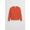 Gant Cotton Cable Shield Crew Deep Orange