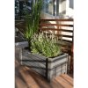 Sammer Vyvýšený drevený kvetináč v tmavo sivej farbe MILA1_1 Sammer Vyvýšený drevený kvetináč v tmavo sivej farbe MILA1_1