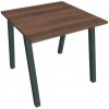 Hobis Pracovný stôl UNI A, 80x75,5x80 cm, orech/čierna Hobis Pracovný stôl UNI A, 80x75,5x80 cm, orech/čierna