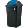 Kôš odpadkový výklop. MULTIPAT 60l štvorcový ČER/MO plastové veko Kôš odpadkový výklop. MULTIPAT 60l štvorcový ČER/MO plastové veko