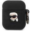 Karl Lagerfeld Case Karl Lagerfeld KLA2RUNIKK Apple AirPods 2/1 kryt čierno/čierny Silikónový Karl Head 3D Karl Lagerfeld Case Karl Lagerfeld KLA2RUNIKK Apple AirPods 2/1 kryt čierno/čierny Silikónový Karl Head 3D