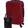 Zvýhodněný set BERTOO Milano IV. - červený Cestovní kufr M a Kabelka Francesca Zvýhodněný set BERTOO Milano IV. - červený Cestovní kufr M a Kabelka Francesca