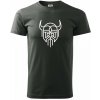Viking logo - Klasické pánske tričko vyššej gramáže - 4XL ( Tm. bridlica (šedozelená) ) Viking logo - Klasické pánske tričko vyššej gramáže - 4XL ( Tm. bridlica (šedozelená) )