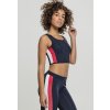 Women's top with side stripe with zipper in navy blue/fiery red/white modrá M Urban Classics 4053838255582 Women's top with side stripe with zipper in navy blue/fiery red/white modrá M Urban Classics 4053838255582