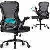 SONGMICS ergonomická kancelárska stolička, otočná sieťová stolička k písaciemu stolu, čierna SONGMICS ergonomická kancelárska stolička, otočná sieťová stolička k písaciemu stolu, čierna