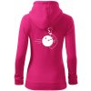 Koule vs kolka - Mikina dámska trendy zipper s kapucňou - XS ( Purpurová ) Koule vs kolka - Mikina dámska trendy zipper s kapucňou - XS ( Purpurová )