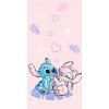 Jerry Fabrics Bavlnená osuška 70 x 140 cm Lilo and Stitch pink Jerry Fabrics Bavlnená osuška 70 x 140 cm Lilo and Stitch pink