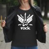 Dámske tričko s potlačou Rock Čierna S Dámske tričko s potlačou Rock Čierna S