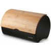 Chlebník kovový s bambusovým vekom čierny Volano Konighoffer