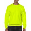 Gildan pánska mikina bez kapucne G18000 Safety Green
