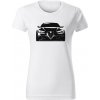 T-ričko Alfa Romeo Giulia 952 dámske tričko Farba trička: Biela, Farba potlače: Čierna, Veľkosť: XL T-ričko Alfa Romeo Giulia 952 dámske tričko Farba trička: Biela, Farba potlače: Čierna, Veľkosť: XL