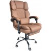 JAKS Kancelárske kreslo hnedé eko koža Master JAKS Kancelárske kreslo hnedé eko koža Master