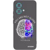 Picasee silikónový čierny obal pre Motorola Edge 40 Neo - Brain - White Picasee silikónový čierny obal pre Motorola Edge 40 Neo - Brain - White