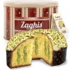 Zaghis Panettone s pistáciovým krémom v plechovom boxe 800g - 1ks Zaghis Panettone s pistáciovým krémom v plechovom boxe 800g - 1ks