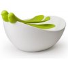 Misa s nástrojmi Qualy Sparrow Salad Bowl, biela-zelená Misa s nástrojmi Qualy Sparrow Salad Bowl, biela-zelená