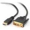 Gembird kábel HDMI (M) na DVI (M) s pozlátenými konektormi, 1.8m, čierny, bulk balenie CC-HDMI-DVI-6 Gembird kábel HDMI (M) na DVI (M) s pozlátenými konektormi, 1.8m, čierny, bulk balenie CC-HDMI-DVI-6