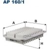 Vzduchový filter FILTRON AP 160/1 Vzduchový filter FILTRON AP 160/1