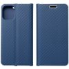 Knižkové puzdro Forcell LUNA Book Carbon Samsung Galaxy A22 4G / M22 (LTE) modrá farba Knižkové puzdro Forcell LUNA Book Carbon Samsung Galaxy A22 4G / M22 (LTE) modrá farba