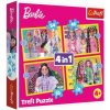 Trefl Puzzle 4v1 Šťastný svet Barbie 28,5 x20, 5cm v krabici 28x28x6cm Trefl Puzzle 4v1 Šťastný svet Barbie 28,5 x20, 5cm v krabici 28x28x6cm