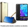 Otváracie Púzdro Luxria Clear View pre Huawei - Zlaté pre Huawei: Y5 2019 Otváracie Púzdro Luxria Clear View pre Huawei - Zlaté pre Huawei: Y5 2019
